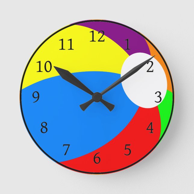 Ronde Horloge de la balle de plage (Recto)