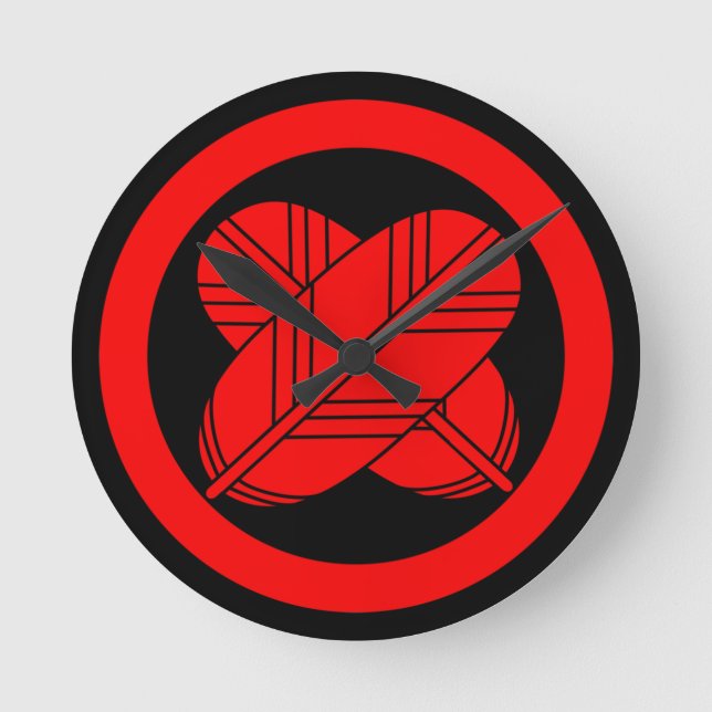 Ronde horloge de la famille asano kamon (Recto)