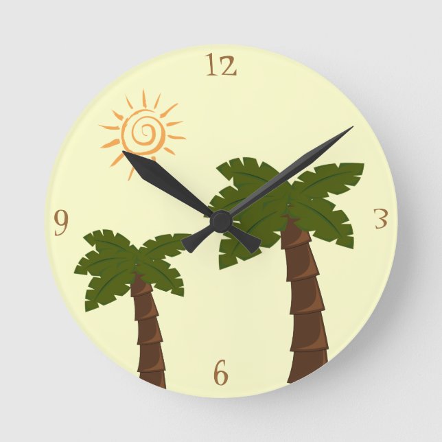 Ronde Horloge de la paroi de la paume (Recto)