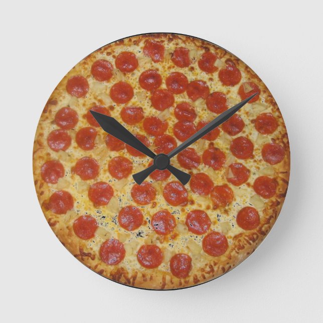 Ronde Horloge de la pizza (Recto)