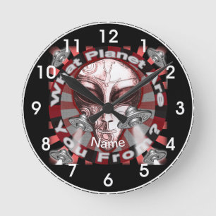Ronde Horloge de la planète extraterrestre