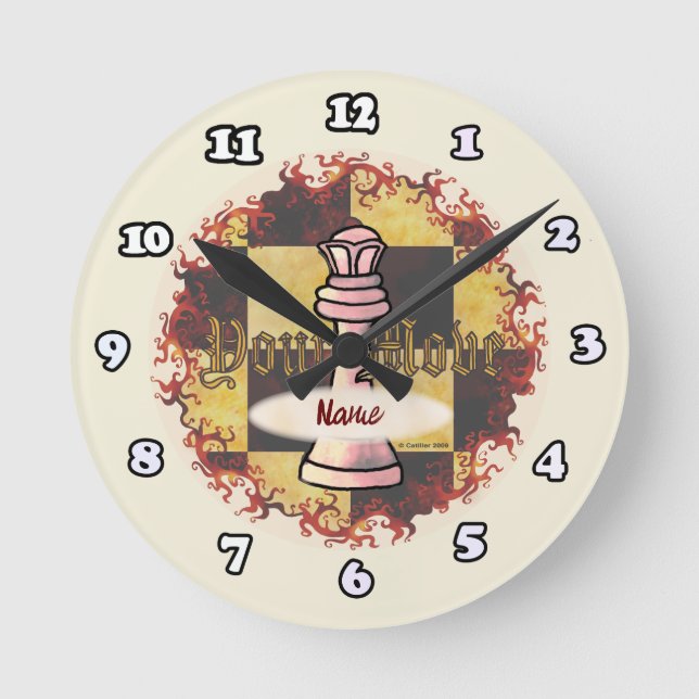 Ronde Horloge de la Reine d'échecs (Recto)