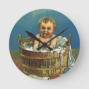 Ronde Horloge de la salle de lavage pour bébé
