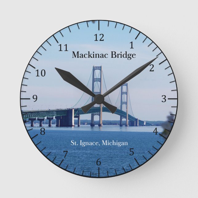 Ronde Horloge de Mackinac Bridge St. Ignace (Recto)