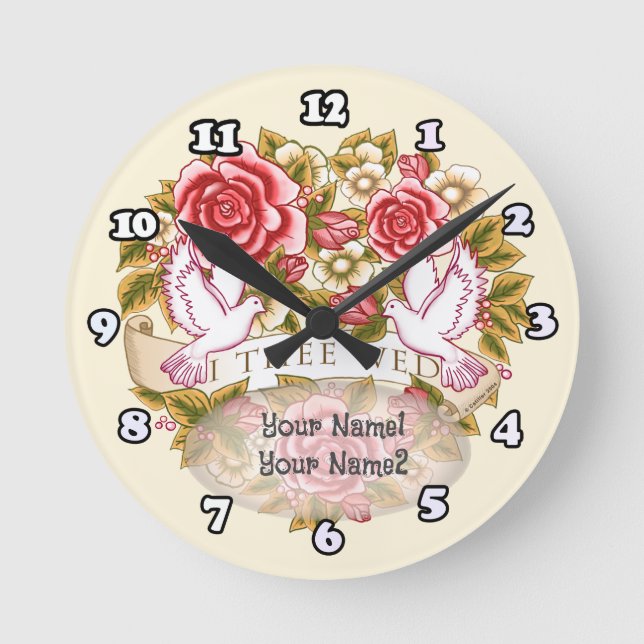 Ronde Horloge de mariage Je te marie (Recto)