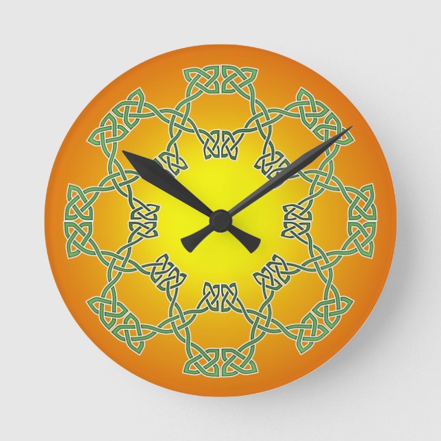 Ronde Horloge de noeud celtique (Recto)