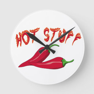Ronde Horloge de piments chauds