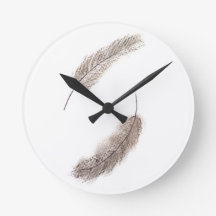 horloge de plume