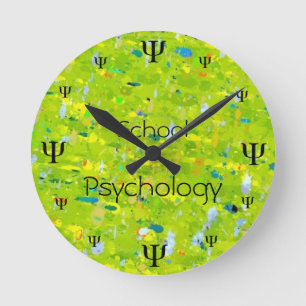 Ronde Horloge de psychologie   d'école de temps de Psyc