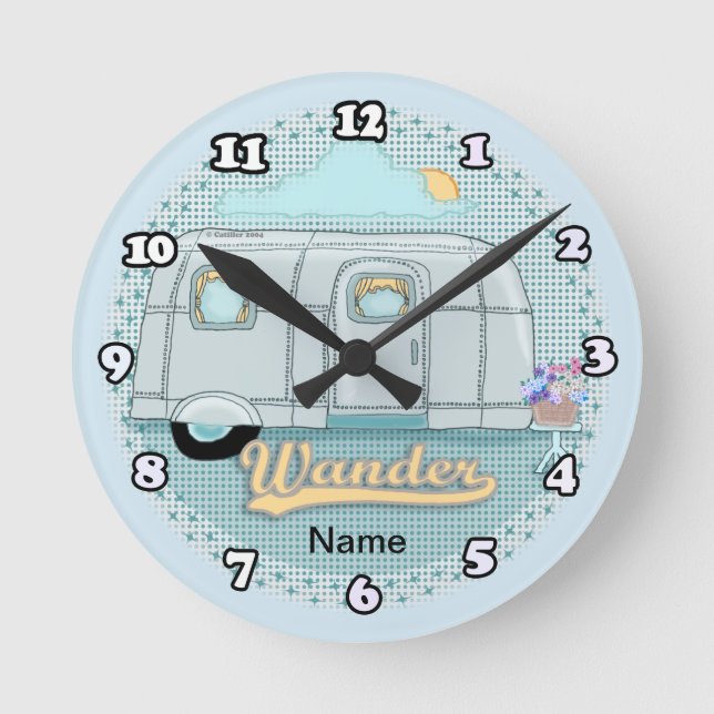 Ronde Horloge de remorque de campeur  (Recto)