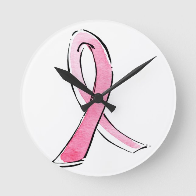 Ronde horloge de sensibilisation au cancer du sein (Recto)