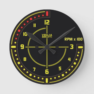 Ronde Horloge de tachymètre de delta