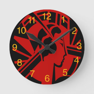 Ronde Horloge de tête Art déco