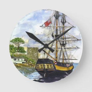 Ronde Horloge "de vue arrière"