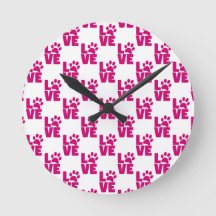 Horloge Décorative Amoureux des Animaux Mignons po