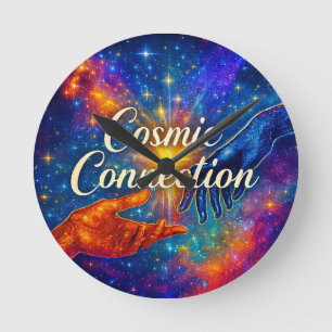 Ronde 🪐 Horloge décorative Cosmic Connection