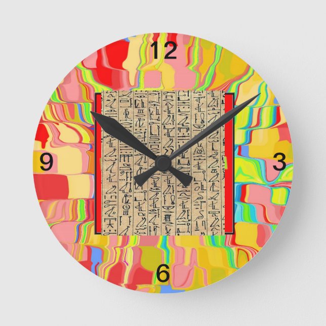 Ronde Horloge des hiéroglyphes (Recto)