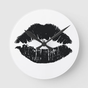 Ronde Horloge des lèvres noires