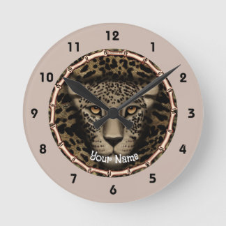 Ronde Horloge des os léopards