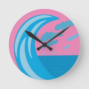 Ronde Horloge d'été des vagues océaniques