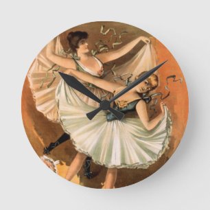 Ronde horloge "Deux Ballerinas"