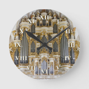 Ronde Horloge d'organe de tuyau de Merseburg avec les