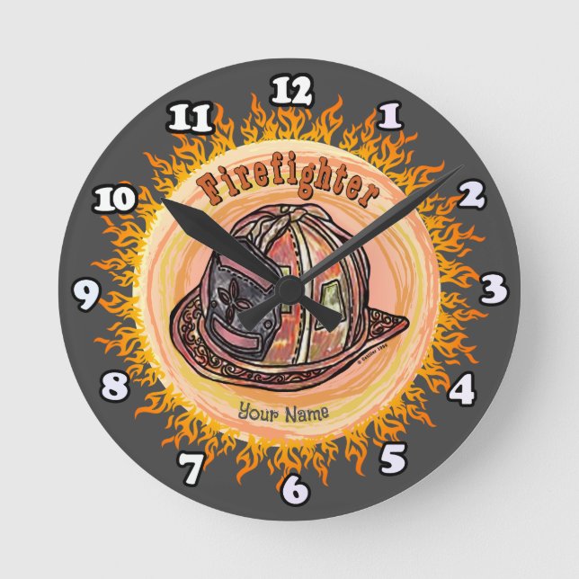 Ronde Horloge du casque pompier (Recto)