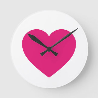 Ronde Horloge du coeur rose