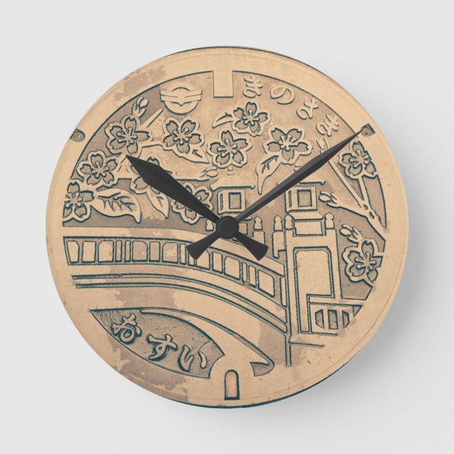 Ronde Horloge du couvercle du manteau (Recto)