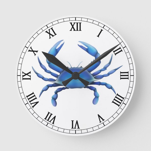 Ronde Horloge du crabe bleu oriental (Recto)