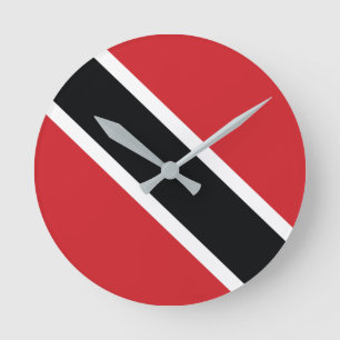 Ronde Horloge du drapeau national de Trinité-et-Tobago