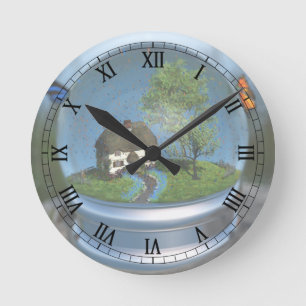 Ronde Horloge du globe papillon