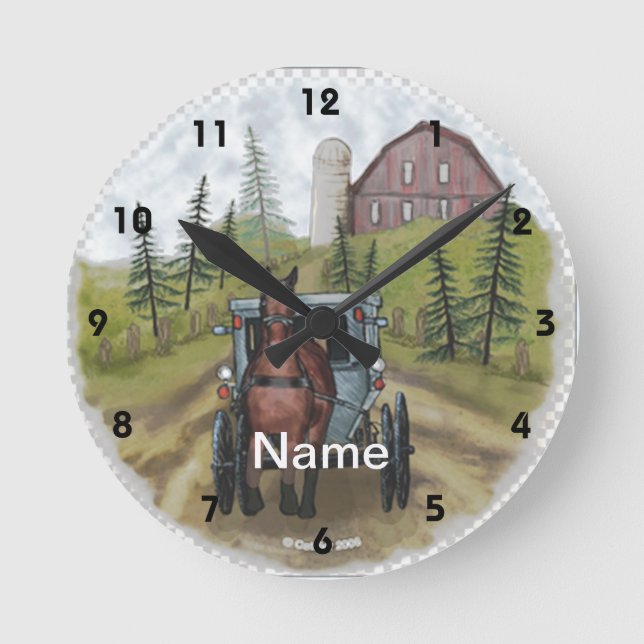 Ronde Horloge du jour de la ville d'Amish (Recto)