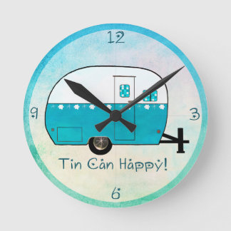Ronde HORLOGE DU MUR | Camper rétro