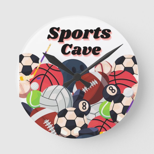 RONDE HORLOGE DU MUR DE LA CAVE SPORTIVE (Recto)