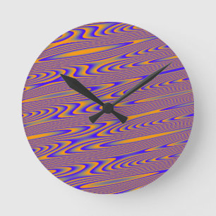 RONDE HORLOGE DU MUR ROND PSYCHÉDÉLIQUE INTERROMPU DE RA