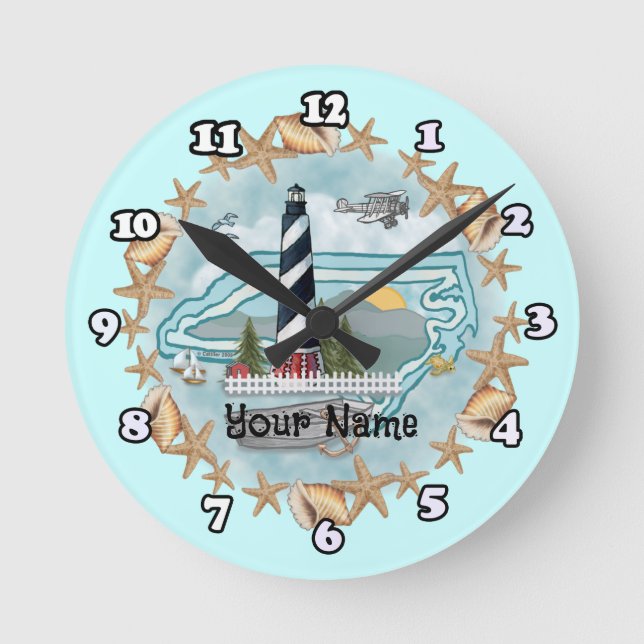 Ronde Horloge du phare de Caroline du Nord (Recto)