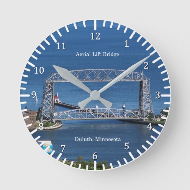 Ronde Horloge du pont de levage aérien de Duluth (Recto)