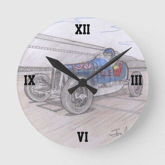 Ronde Horloge du RACER DE LA PISTE (Recto)