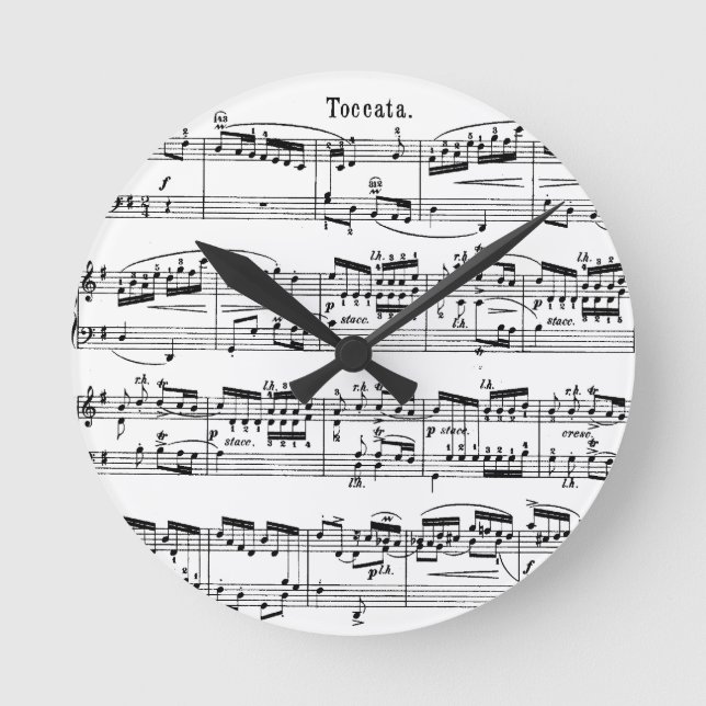 Ronde Horloge du score de musique (Recto)