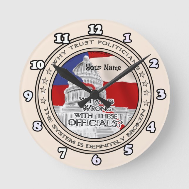 Ronde Horloge du système politique brisé (Recto)