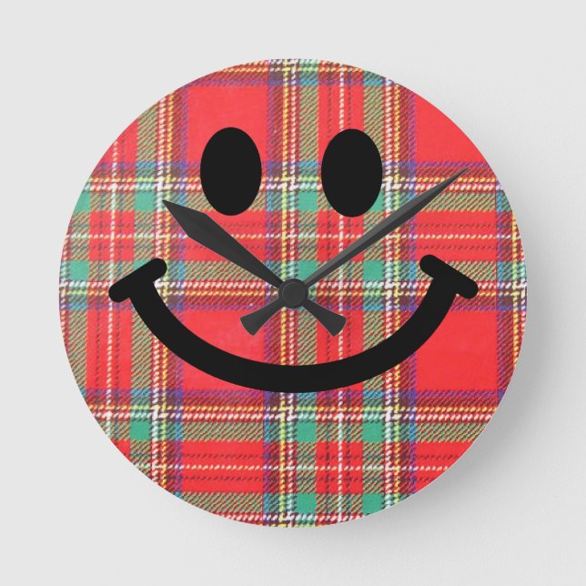 Ronde Horloge écossaise Tartan (Recto)