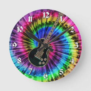 Ronde Horloge électrique de guitare de musique de remou
