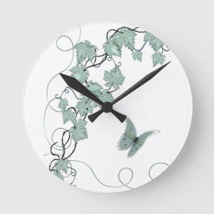 Ronde Horloge élégante de cuisine de vigne