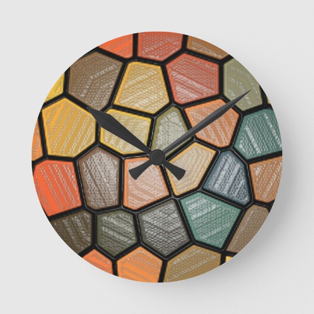 Ronde Horloge En Matière Plastique (Recto)