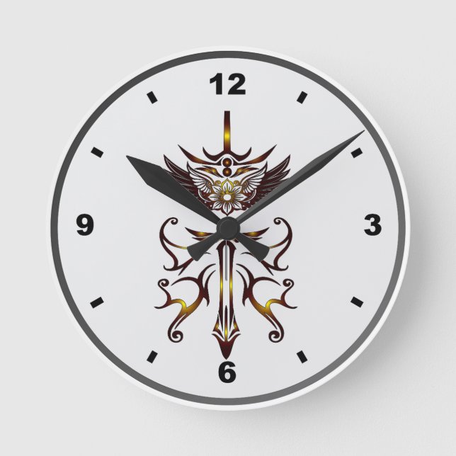 Ronde Horloge Épée d'Aile (Recto)