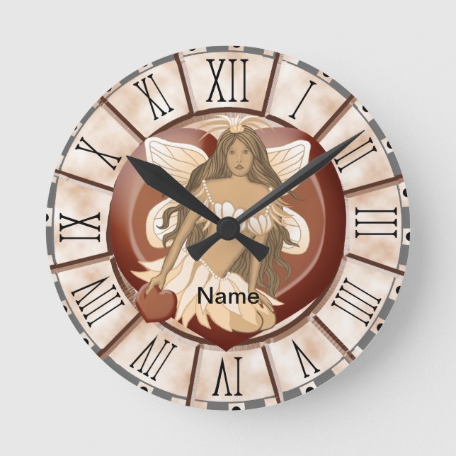 Ronde Horloge Fée en chocolat (Recto)