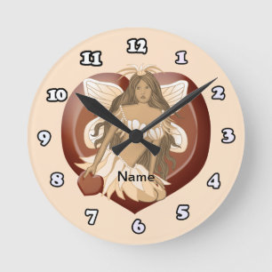 Ronde Horloge Fée en chocolat