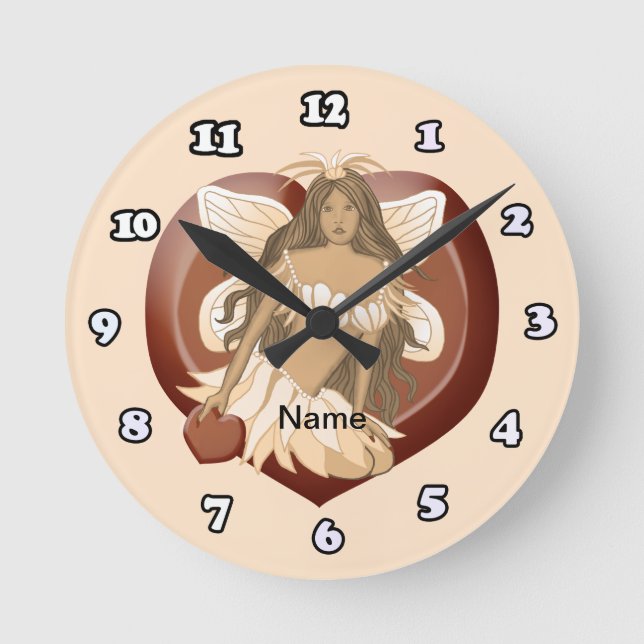 Ronde Horloge Fée en chocolat (Recto)