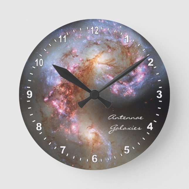 Ronde Horloge Galaxies & Antennes d'Astronomie, Hubble (Recto)